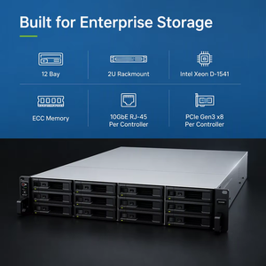 Serveur NAS SAN 2U 12 baies SA3400D, double contrôleur Xeon D-1541, HA10GbE actif/passif, stockage partagé d'entreprise - Product Image 2