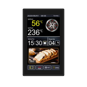 ตัวควบคุมอุณหภูมิเตาอบแบบหมุนขนาดใหญ่ MEIKONG รุ่น MK6A73 หน้าจอสัมผัส LCD IP68 OEM/ODM ตัวควบคุมเทอร์โมสตัทพลาสติก 1C - Product Image 1
