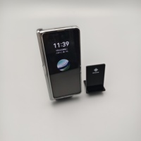 Support d'affichage pour lecteur MP3 en acrylique noir, support de bureau portable pour appareil électronique, pour comptoir de magasin