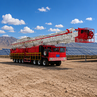 Plateforme de réparation de puits montée sur camion XJ850, charge de crochet 850 kN, alimentation diesel, profondeur 4000 m, moteur, pompe, boîte de vitesses, entretien de puits de pétrole et de gaz côtiers
