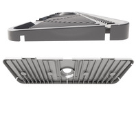 Tapis de récupération des gouttes en caoutchouc de silicone pour robinet avec support anti-éclaboussures pour éponge et savon vaisselle, accessoires d'évier de cuisine