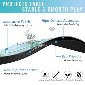 Tapis de Mahjong Classique le Plus Vendu, Antidérapant, Silencieux, Imperméable, Base en Caoutchouc Naturel, Design Gratuit, Divertissement à Domicile, 4 Joueurs - Product Image 2