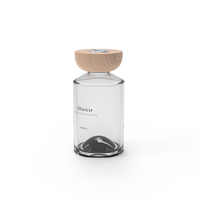 Parfum de maison 200ML bouteille en verre de mode bouteille d'huile de parfum diffuseur de parfum bouteille de diffuseur de roseau avec bouchon en bois