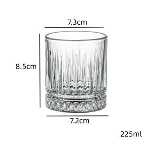 YAFUカスタム彫刻ヘビーベースラウンドクリスタルウイスキーメガネタンブラー古いファッションロックガラス - Product Image 3