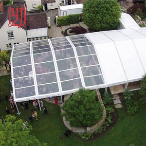 Tente de réception de luxe 15x30m avec toit transparent pour mariage et banquets - Product Image 2