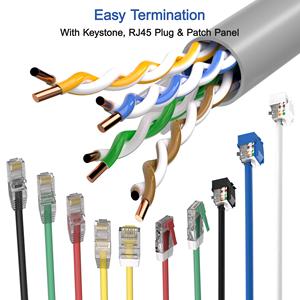 <span class=keywords><strong>สาย</strong></span>เคเบิล CAT6 UTP <span class=keywords><strong>แบบ</strong></span>ไม่มีการต่อข้อต่อ ชนิด BC/CCA พร้อมปลอกหุ้ม PVC/LSZH ความยาว 305 เมตร (1000 ฟุต) สำหรับเครือข่ายสื่อสารอีเธอร์เน็ต - Product Image 2