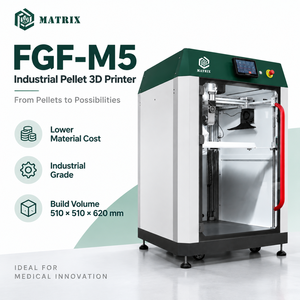Imprimante 3D à granulés FGF avec volume d'impression de 510x510x620 mm pour les applications de recherche et développement de dispositifs médicaux - Product Image 1