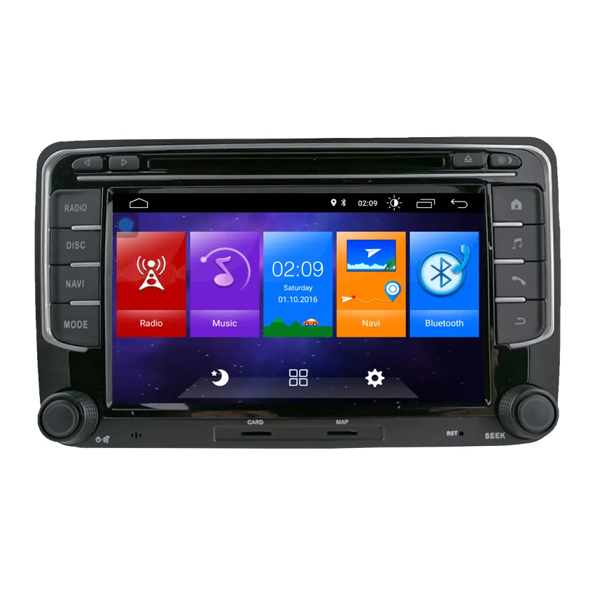 7 Inch Hd Full Touch Screen Spiegel Link 2din Stereo Autoradio Dvd-speler Voor Vw Autoradio Audio