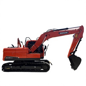 Excavadora Hidráulica Usada DOOSAN DX140LC Roja, Modelo 2022, 15 Toneladas, con Cucharón de Excavación, Bomba Hidráulica y Caja de Cambios - Product Image 1