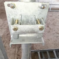 Porte télescopique spéciale pour abri à bétail, finition peinture poudre, écologique pour portail de ferme, panneaux de clôture, treillis