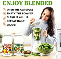 Approvisionnement direct usine OEM – Capsules de fruits et légumes : Ingrédients pour améliorer l'équilibre chez les femmes, les hommes et les enfants