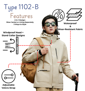 Manteau d'hiver en duvet enduit de graphène rempli de canard pour femmes capuche ajustée veste imperméable coupe-vent chaude en polyester pour une utilisation en extérieur - Product Image 4