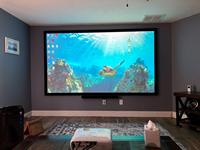 Écran de projection à cadre fixe 165 pouces 16:9 8K/4K Ultra HD écran de film de cinéma acoustique transparent tissé pour Home cinéma