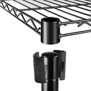 Étagères métalliques chromées de haute qualité à 6 niveaux, capacité de 800 lb, homologuées NSF - Product Image 5