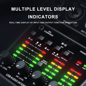 <strong>M</strong>-12 <strong>Audio</strong> <strong>Interface</strong> with Multiple Level Display Indicators Plastic &amp; Metals Construction AC 110-240V - Product Image 2