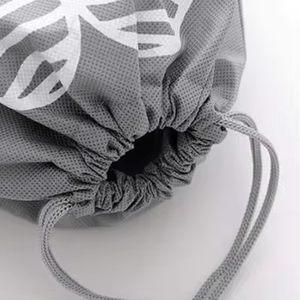 Custom Fashionable Reusable Travel Shoes Storage Drawstring Dust <b>Bag</b> with <b>Clear</b> Window Portable Non-Woven <b>Bag</b> - Product Image 2