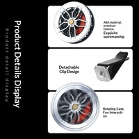 Clips de sortie d'air, roues rotatives de voiture, sièges de parfum d'aromathérapie, intérieurs de voiture, accessoires de climatisation, ornements de roue