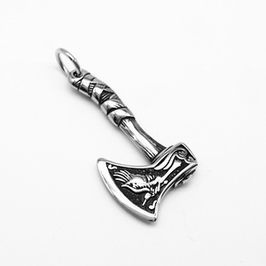 Collar con Colgante de Hacha de Batalla Vikinga Nórdica Punk Vintage, Acero Inoxidable Resistente al Agua y al Deslustre, Joyería de Moda para Hombre 2025 - Product Image 5