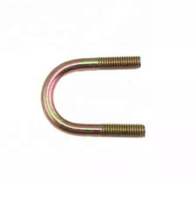 DIN3570 boulons en U en acier au carbone tuyau coude pince jaune Zinc U Type boulon d'ancrage pour raccord électrique