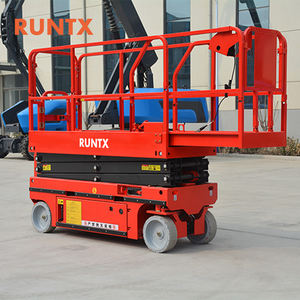 RUNTX Hidráulica Móvel Scissor Lift Table Plataforma De Trabalho Compacta Manual - Product Image 2