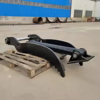 Pouce hydraulique à souder OEM pour excavatrice 4,5-6 tonnes, acier Q355 NM400 140 °   Rotation Scrap Rock Construction