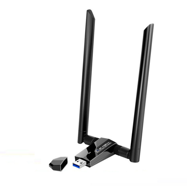 RTL8812AU 1200Mbps Dual Band USB WIFI Adapter with 2* 5dBi Antenna
