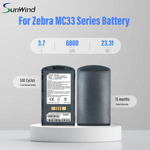 Batterie de remplacement 3.7V 6800mah pour Scanner de codes-barres Zebra MC33 MC330 MC3300 BT-000338/BT-000375 - Product Image 2