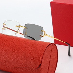 Nouvelles lunettes de soleil polarisées sans monture UV400 à changement de couleur intelligent pour hommes et femmes, style européen et américain, vente transfrontalière - Product Image 5