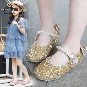 Giảm Giá Hấp Dẫn Giày Thời Trang Trẻ Em Giày Trẻ Em Đính Kim Sa Lấp Lánh Giày Xăng Đan Bé Gái Dễ Thương Giày Đế Bằng - Product Image 2