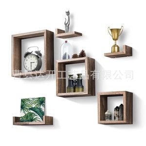 Dakai Solid Wood <b>Wall</b> <b>Mounted</b> Floating <b>Shelf</b> 1 Tier Multipurpose Storage Rack For Living Room Kitchen Bathroom - Product Image 1