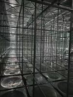 Réservoir d'eau incendie en acier galvanisé, grande capacité, durable, construction argentée, pour projets industriels, garantie 1 an