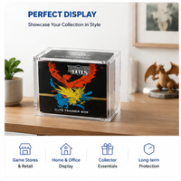 Nouvelle Boîte de Présentation Rigide ETB avec Couvercle Magnétique pour Cartes Pokémon – Étui en Acrylique pour Boîte Dresseur d'Élite
