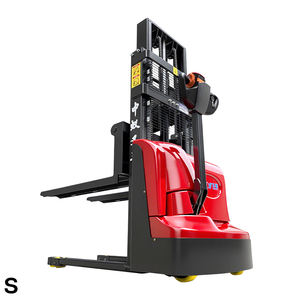 Precio barato 1,5 toneladas Altura de elevación 2M Apilador eléctrico completo Apilador de palés Tipo de caminar Batería Apilable Camión Carretilla elevadora - Product Image 2