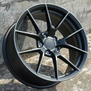 Jantes en alliage forgé de style FI-R 17-19 pouces 5x112 5x114.3 Noir mat pour VW Wheel CC Passat Golf R <span class=keywords><strong>Arteon</strong></span> Jetta - Product Image 1