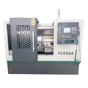 เครื่องกลึงโลหะขนาดเล็ก CNC,TCK50A * 500 GSK Cnc Servo Motor พร้อมเครื่องมือถ่ายทอดสด