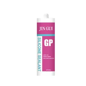 JINGUI ขายดีที่สุดตกแต่งอาคารแก้วไม้ Wpc Pvc ฯลฯ GP กรดซิลิโคนกาว