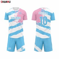 Maillot de football personnalisé à séchage rapide, respirant, en polyester, imprimé par sublimation, vente en gros, pour homme, été