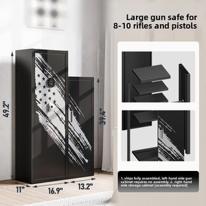 Caja Fuerte de Gran Capacidad con Huella Dactilar y <span class=keywords><strong>Contraseña</strong></span> para Uso Doméstico en EE. UU., Directo de Fábrica, Modelo Top Gun - Product Image 6