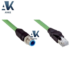สายอีเธอร์เน็ตอุตสาหกรรมและสายฟิลด์บัส Sick YM2D24-050PN1MRJA4 2106184 ความยาว 5 เมตร ขั้วต่อ M12/RJ45  พร้อมปลอกหุ้ม PUR ปราศจากสารฮาโลเจน - Product Image 1