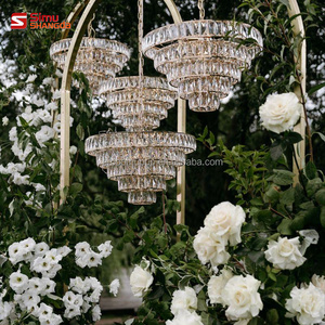 Hete Aanbieding Bruiloft Lichtdecoratie Kristallen Kroonluchter Luxe Feest Evenementen Podium Decoratieve Verlichting - Product Image 3
