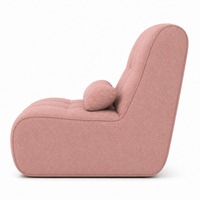 Canapé modulaire sans accoudoirs, sectionnel, en tissu tricoté doux, avec coussin de sol et oreiller de soutien pour salon