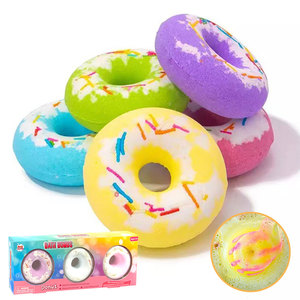 Juego de bombas de baño de <span class=keywords><strong>donut</strong></span>, 3 uds., bombas de baño de burbujas orgánicas naturales para rellenos de medias, juego de regalo de Pascua para niños - Product Image 3