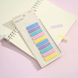 สติกเกอร์ฉลากแบบเต็มแผ่นสีโมรันดีสำหรับนักเรียน  แบบใส  แบบมีกาวในตัว  สำหรับจดบันทึก - Product Image 4