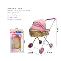 Poussette Pliante Légère pour Poupées et Jouet Chariot d'Enfant, Idéale pour Jeu d'Imitation et de Rôle des Filles en Bas Âge - Vente Flash