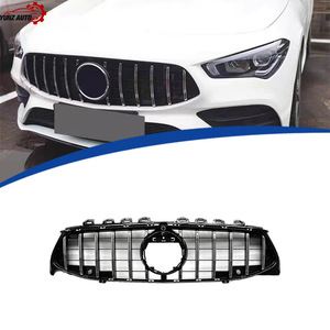 <span class=keywords><strong>Calandre</strong></span> avant style GT <span class=keywords><strong>Panamericana</strong></span> à lamelles verticales en ABS de remplacement pour Mercedes-Benz <span class=keywords><strong>Classe</strong></span> CLA W118 C118 2020-2023 - Product Image 2