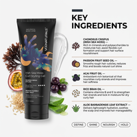 Private Label Ierse Zeealg Curl Styling Gel Krulhouder Anti-Frizz Glansversterker Chondrus Crispus Passievruchtzaadolie Haar Gel