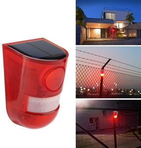 Auto Solar LED Blitzlicht 6led Solar Security Sirene <span class=keywords><strong>Alarm</strong></span> Wand leuchte 4 Arbeits modi Solar betriebenes Blitzlicht für Yard Farm - Product Image 5