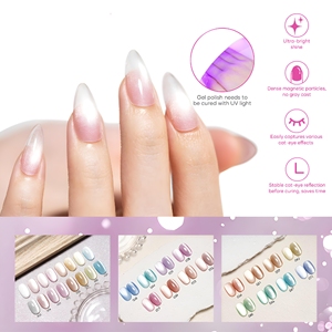 Esmalte de Uñas en Gel Efecto Ojo de Gato, 48 Colores de Moda, con Cuentas de Vidrio Magnéticas, UV, Set Profesional para Uñas, OEM Privado - Product Image 2