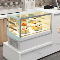 Vitrine réfrigérée pour gâteaux de comptoir, réfrigérateur de présentation pour gâteaux, armoire de présentation réfrigérée, refroidisseur de présentation pour supermarché, conforme aux normes ETL CE
