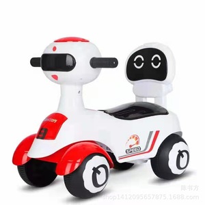 Ride On Car For Kids 4 Wheels Anti Tipping Plastic Toy Vehicle With Music Lights Age 1 3 Years - Product Image 3